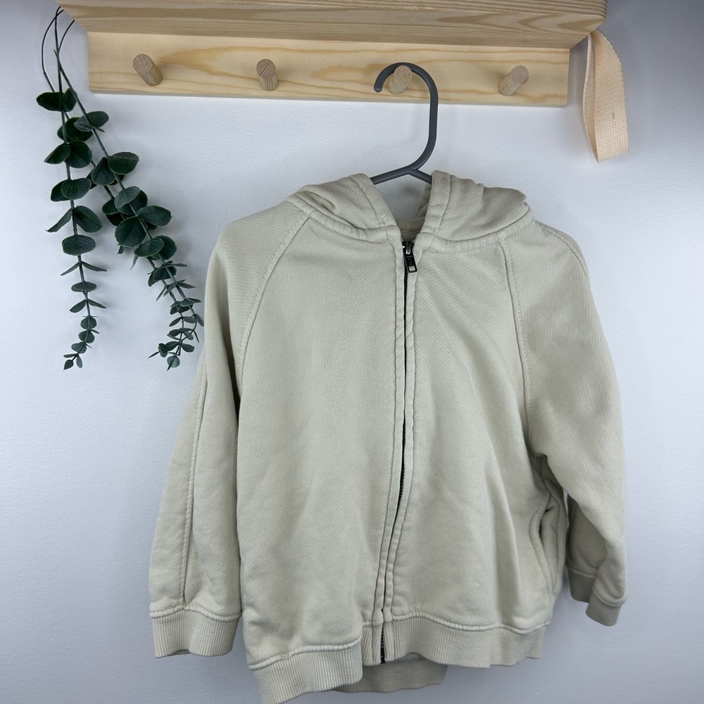 Zara Kids Cream Hooded Jacket